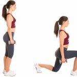woman doing lunges